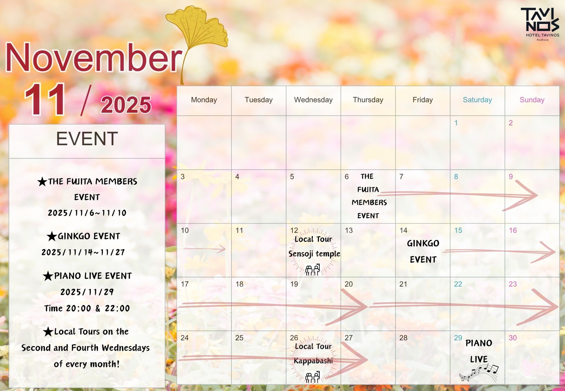 ［Asakusa］November Events.