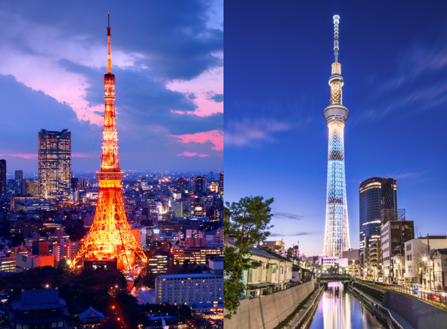 Tokyo Tower and TOKYO SKYTREE at Night: Best Photo Spots and Itinerary Ideas