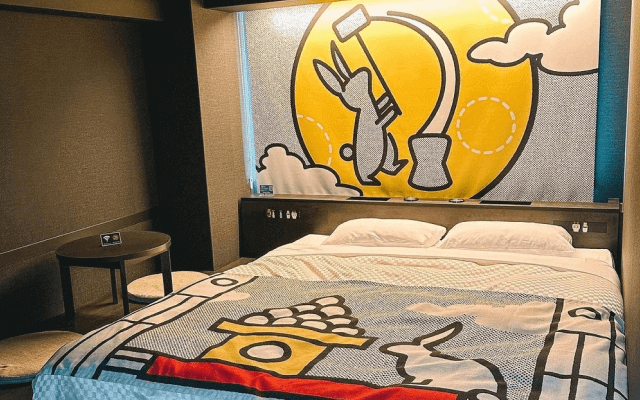 TAVINOS Hamamatsucho's room with a motif of 'Tsukimi'