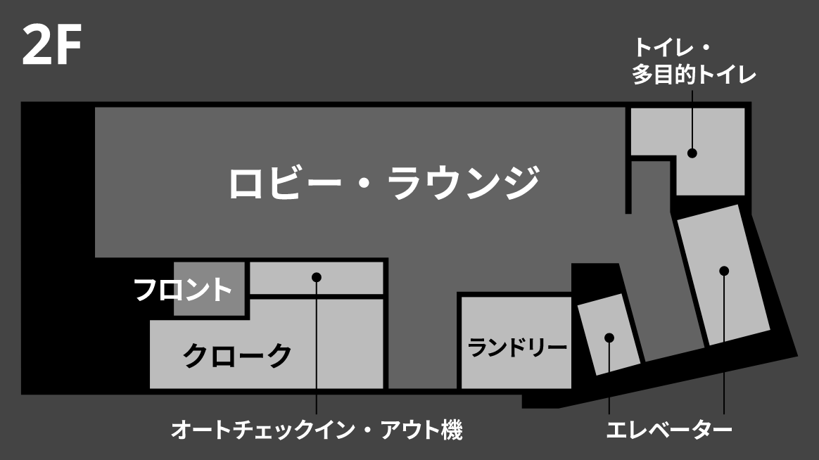 2Fフロアの見取り図