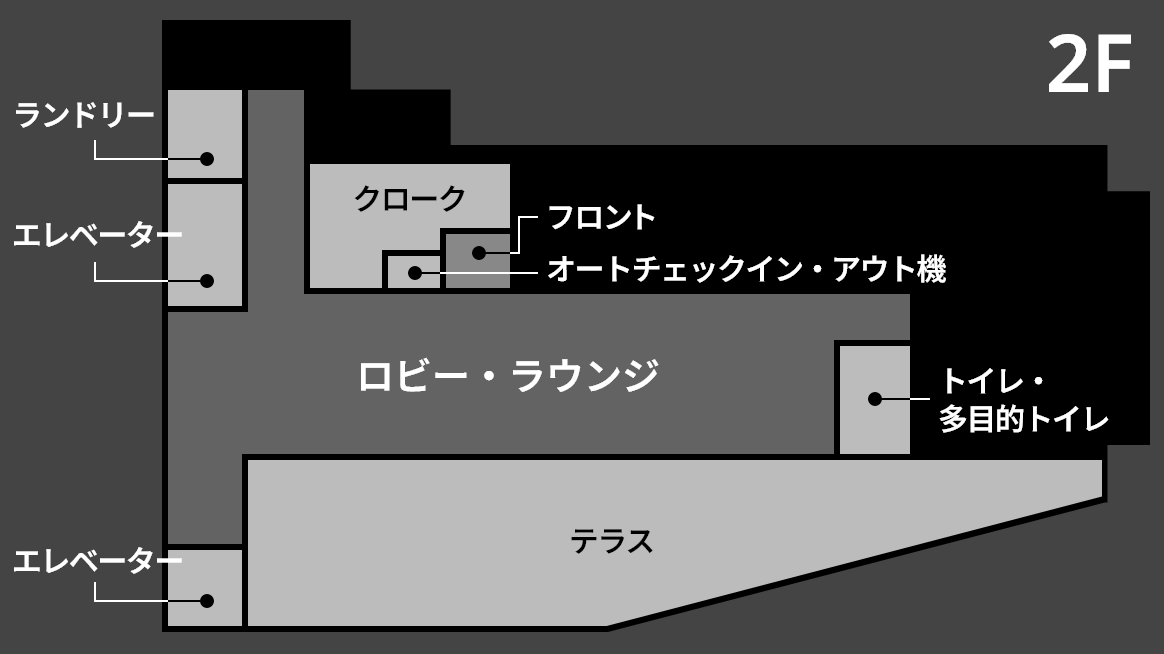 2Fフロアの見取り図