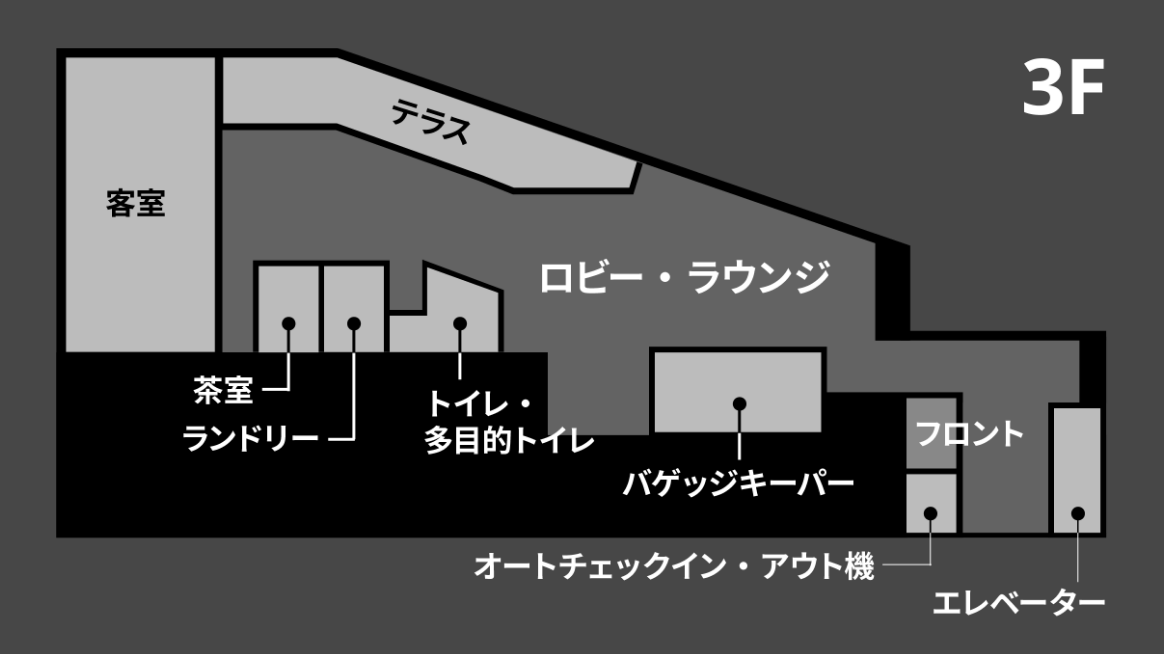 3Fフロアの見取り図